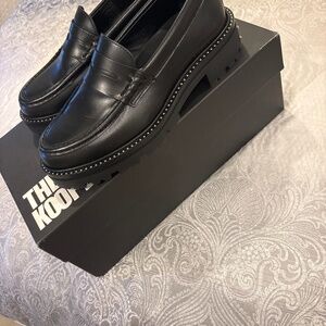 NEW | The Kooples Black Leather Loafers